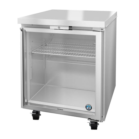 Hoshizaki Freezer, Single Section Undercounter, Full Glass Door UF27B-GLP01